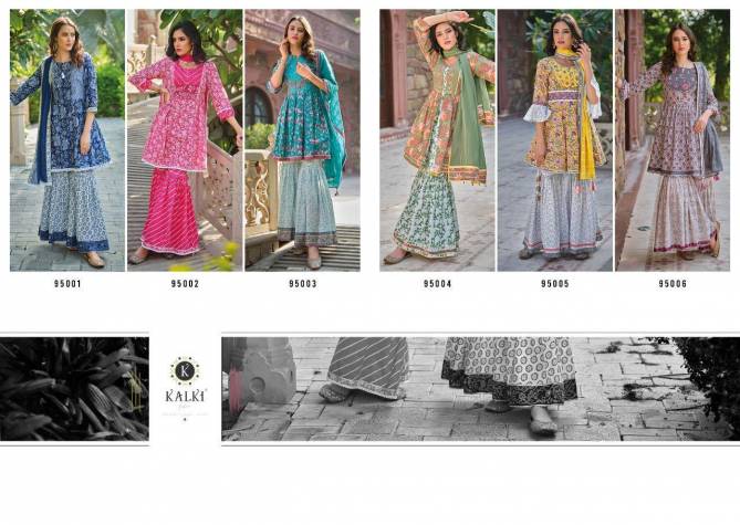 KALKI GULABO Heavy Cotton Printed Festive Wear Latest Designer Sharara Suit Collection